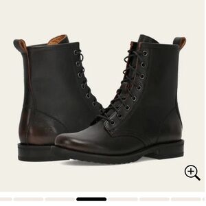 Frye Classic Leather Veronica Flex Combat Boot.